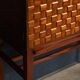 Vintage 20thc italian dry bar cabinet with 'woven' front decor on stand