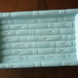 Blue bamboo imitation cake dish