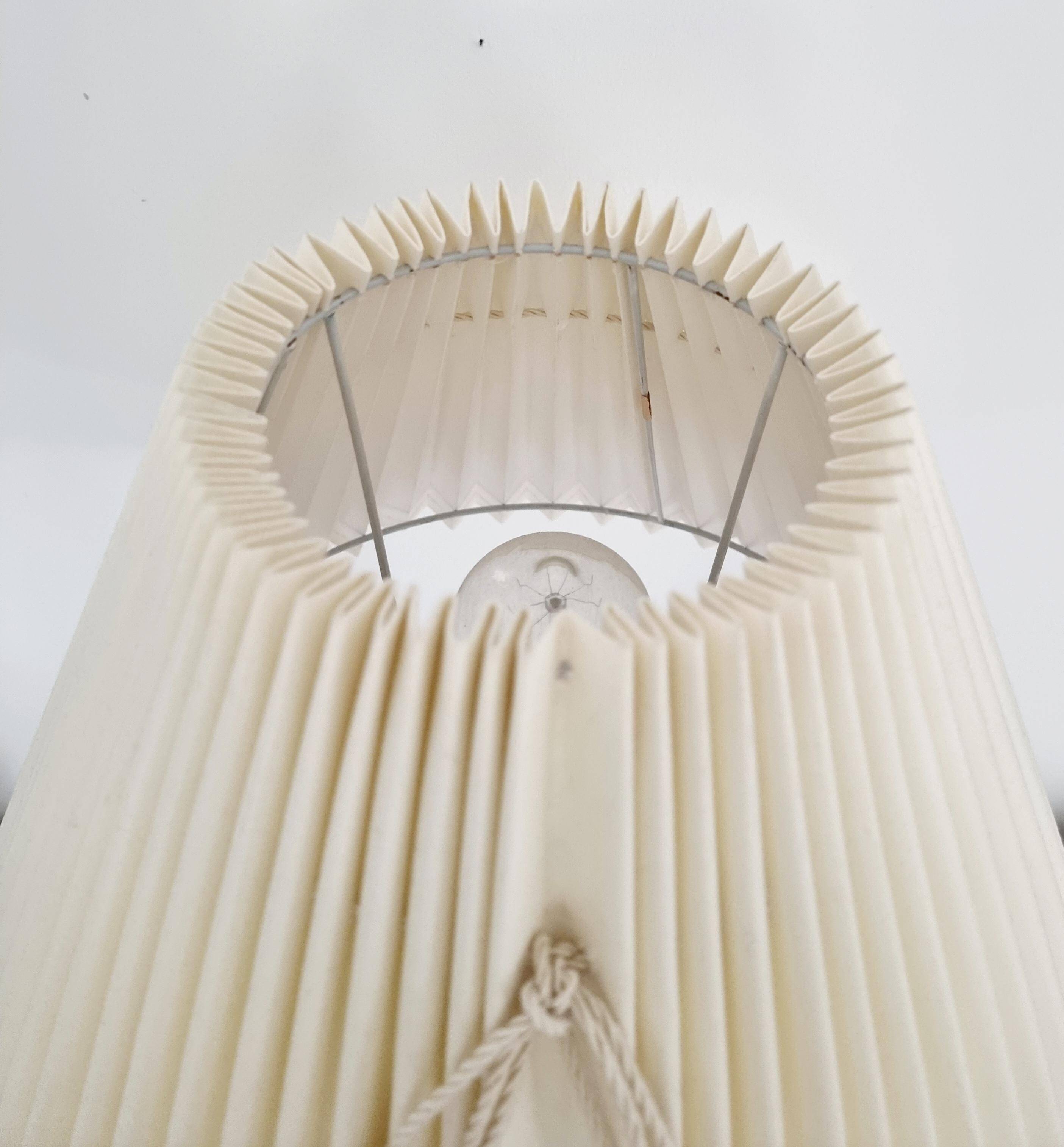 Desk lamp, glass and brass, mid-century modern / Scandinavian, Orno Oy Finland.