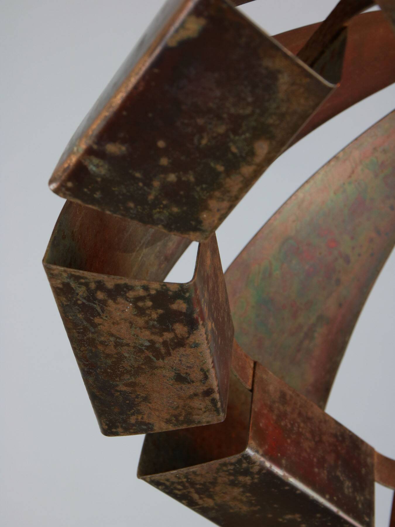 Vintage Italian Copper Colour Pendant Lamp, 70s