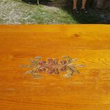 Monastery table with 4 chairs and 1 bench
