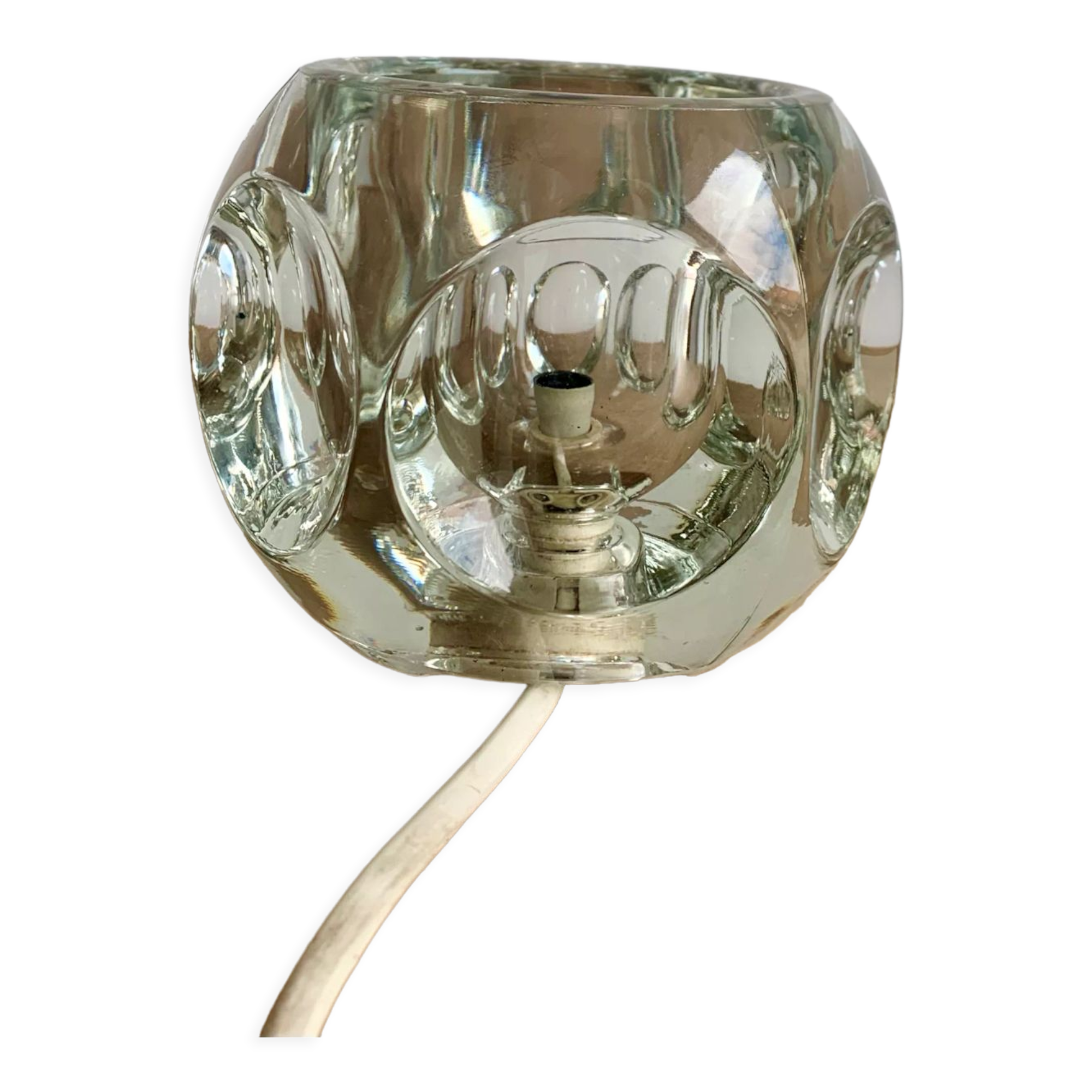 Ice cube table lamp by Peill & Putzler, 1970s