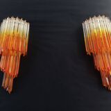 Paire d'appliques design Murano
