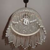 Vintage suspension in half shell speckled with pearls