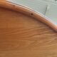 Oak/ratten table in the style of Vivai del Sud Italy, circa 1970.