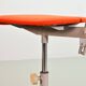 Chaise de bureau industrielle Ahrend De Cirkel avec revêtement en tissu orange, années 1950