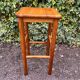 Square high stool in pine