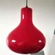 Suspension in red opaline design 70s