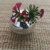 Christofle-Gio Ponti silver ball vase/flower holder