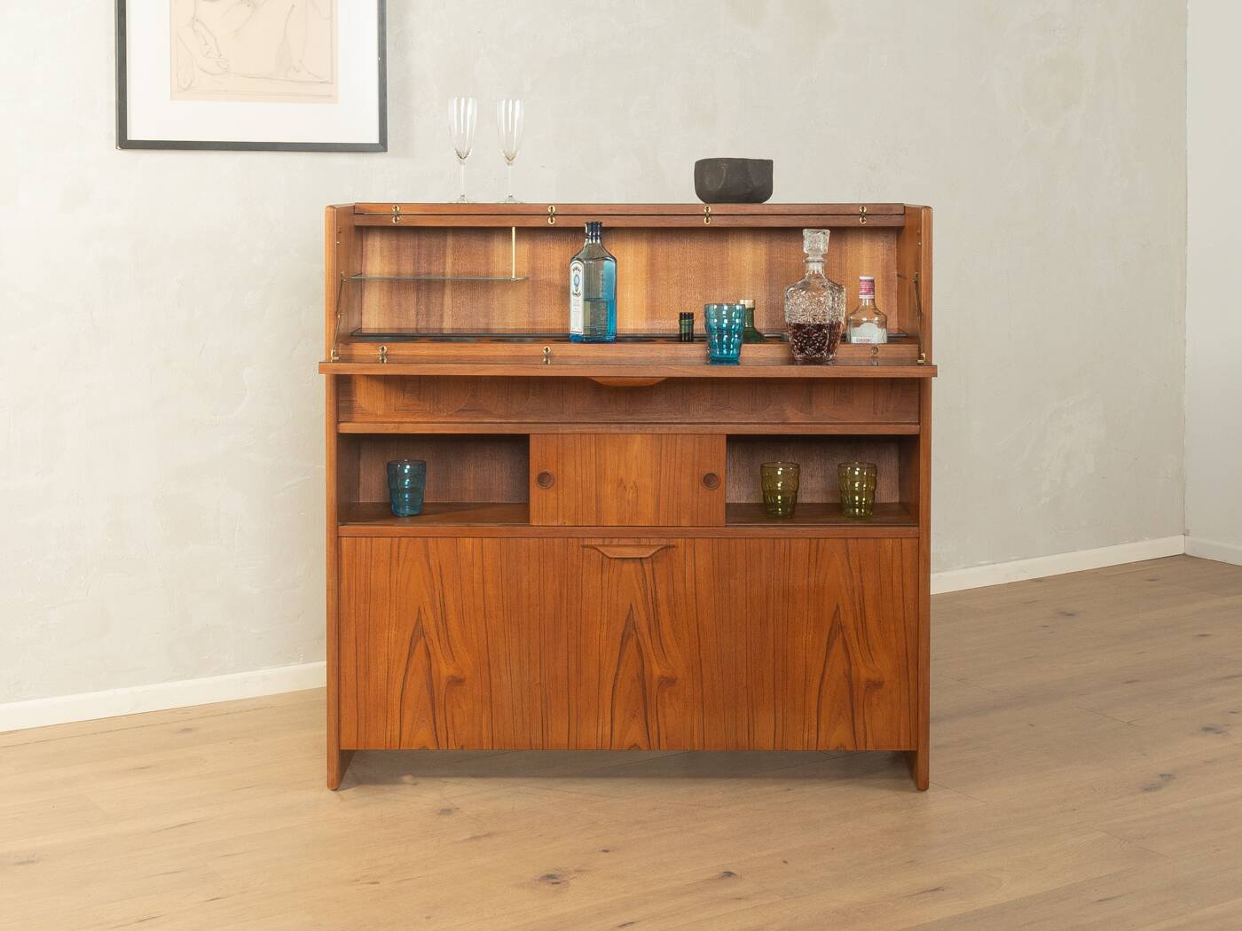 SK661 home bar from the 1960s by Johannes Andersen for J Skaaning & Søn