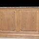 Exceptional pharmacy counter in solid pine and marble (19th century).