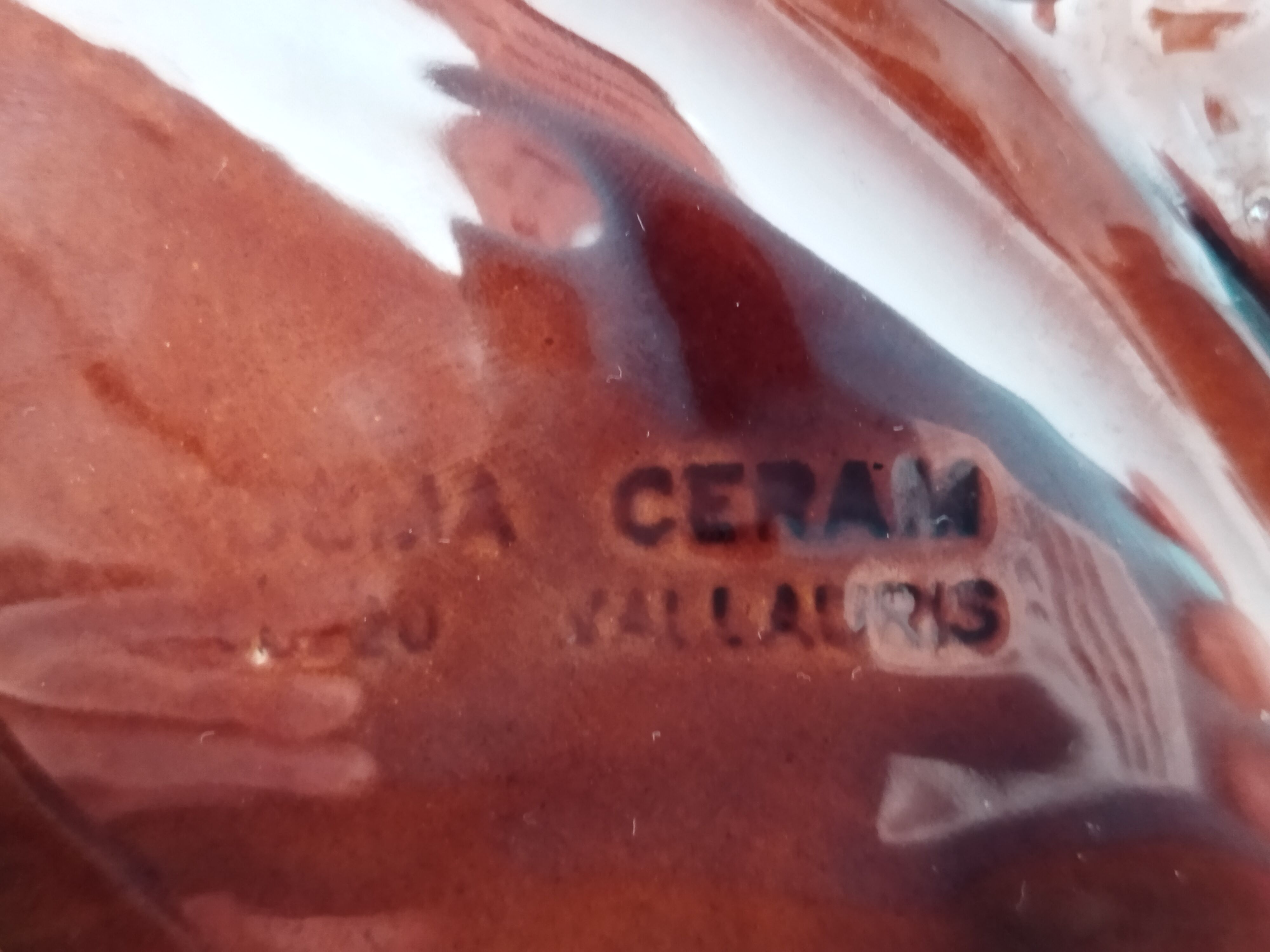 Compartmentalized plate Dema Ceram Vallauris