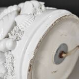 Shell lamp base, Italian ceramic