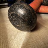 Pair of dumbbells, 2kg x 2, anni 30-40, cast iron and wood