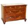 Victorian Flame Wood Commode with Porcelain Casters