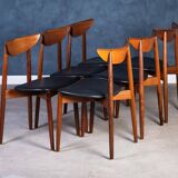 Vintage Rosewood Chairs by Kurt Østervig for KP Furniture, Denmark, 1960s, Set of 6