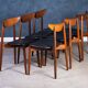 Vintage Rosewood Chairs by Kurt Østervig for KP Furniture, Denmark, 1960s, Set of 6
