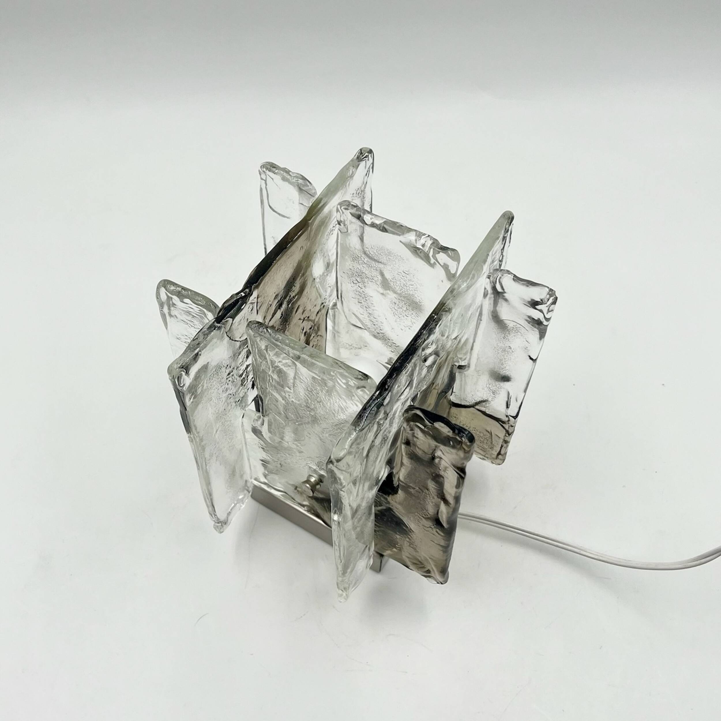 Vintage Murano Table Lamp by Carlo Nason for Mazzega, 1970s