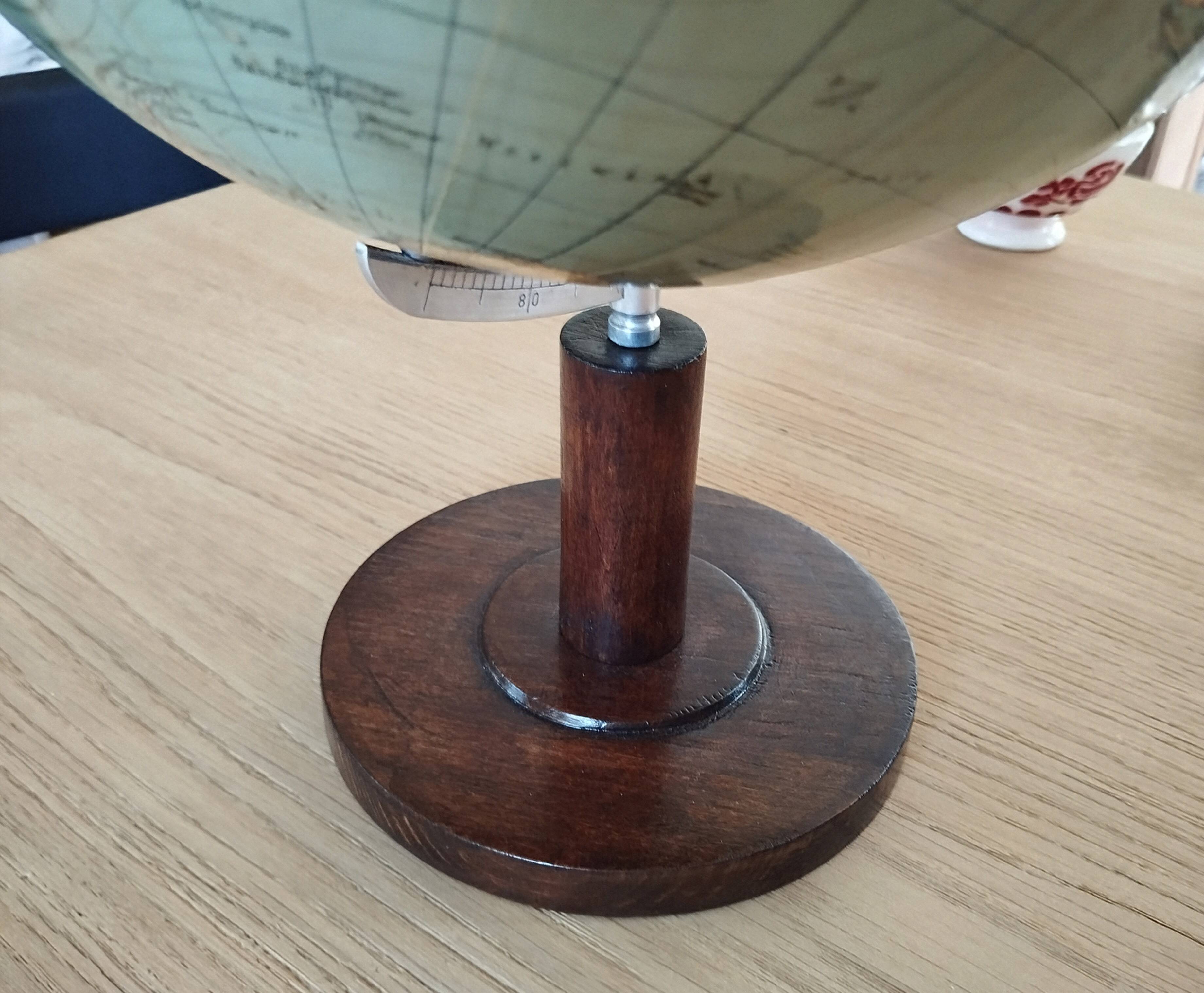 Vintage terrestrial globe Columbus from the 1950s.