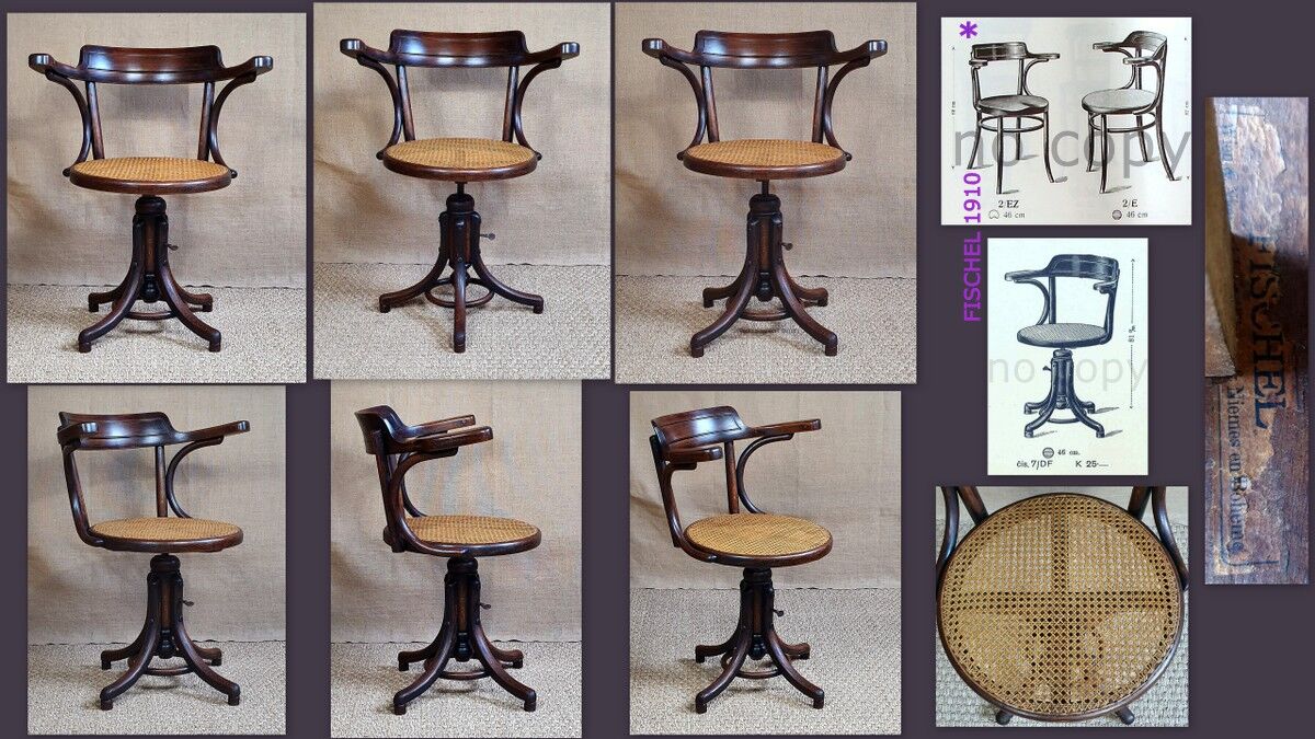 Fischel revolving office chair in the early 20th century