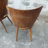 Set of 2 Baumann wooden chairs