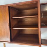 Danish wall-mounted bookshelf designed by Poul Cadovius, Scandinavian design.