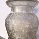 Very large glass punch vase engraved on pedestal, eighteenth