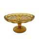 Cake bowl on stand from Ząbkowice Glassworks, 1970s