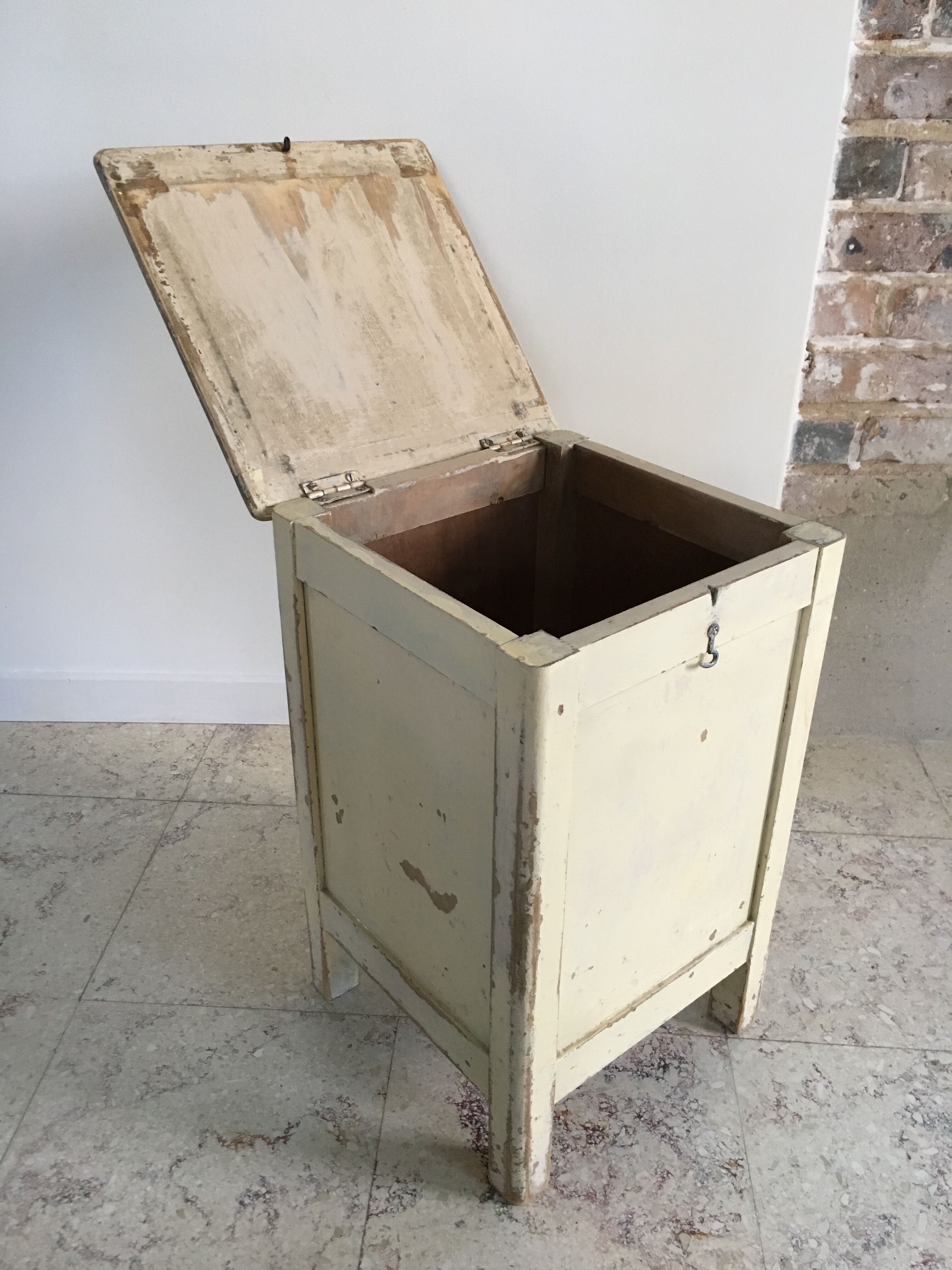 Old white hasselberger stool