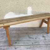 Old wooden school bench 50s