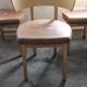 Set of 4 chairs 1980s, light brown leather
