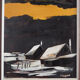 Painting „The Winter Aurora”, Scandinavian design, 1970s