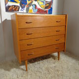 Vintage dresser 1960s light oak