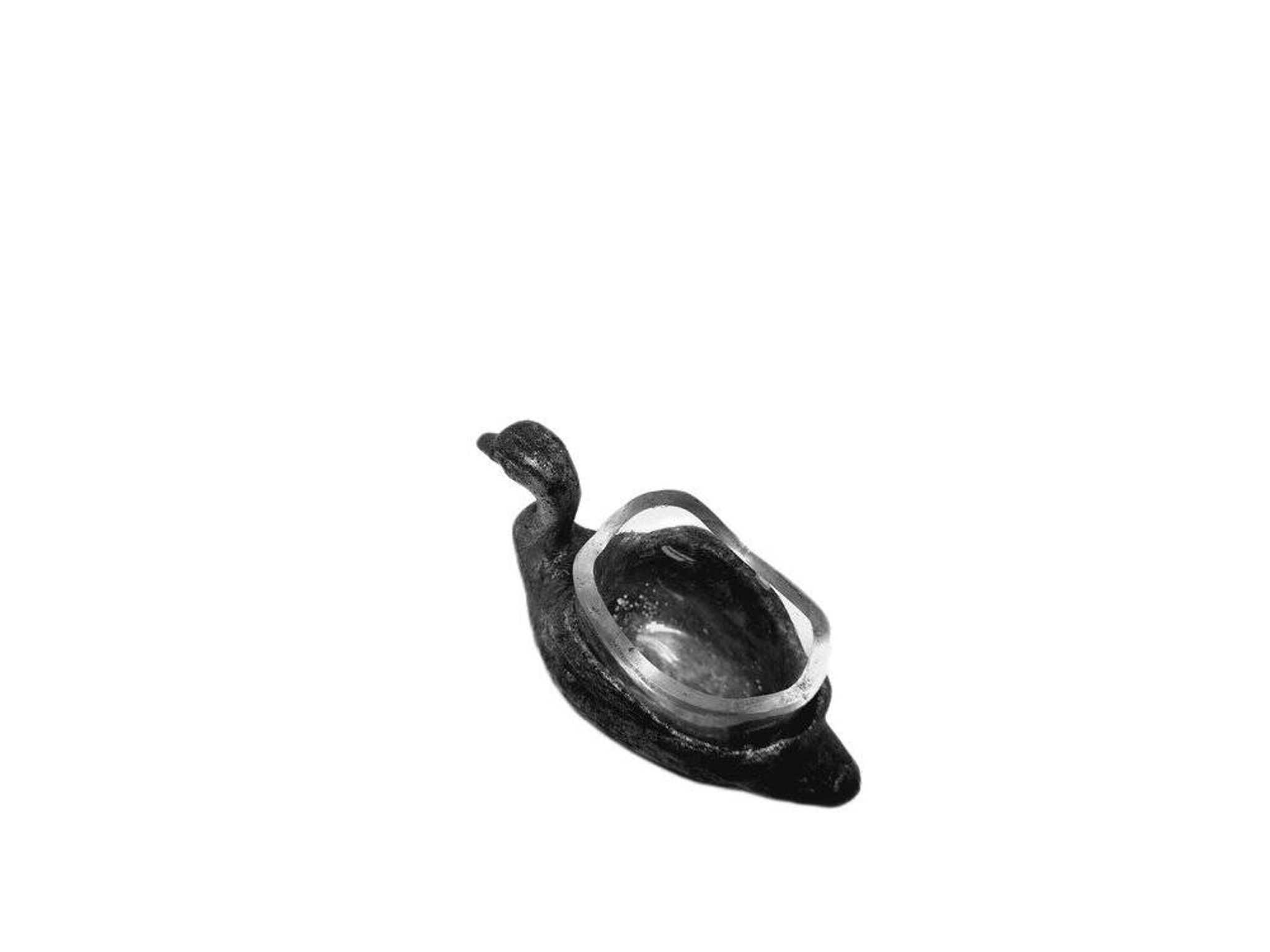 Biedermeier Polish salt holder from Norblin, 1890s