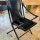 Chaise pliante de campagne vintage
