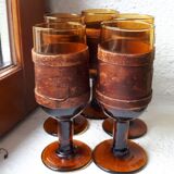 Set of 5 XERES glasses, vintage