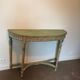 Diptyque console et miroir Louis XVI en bois