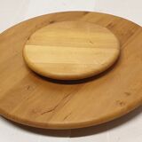 Double-sided wooden turntable