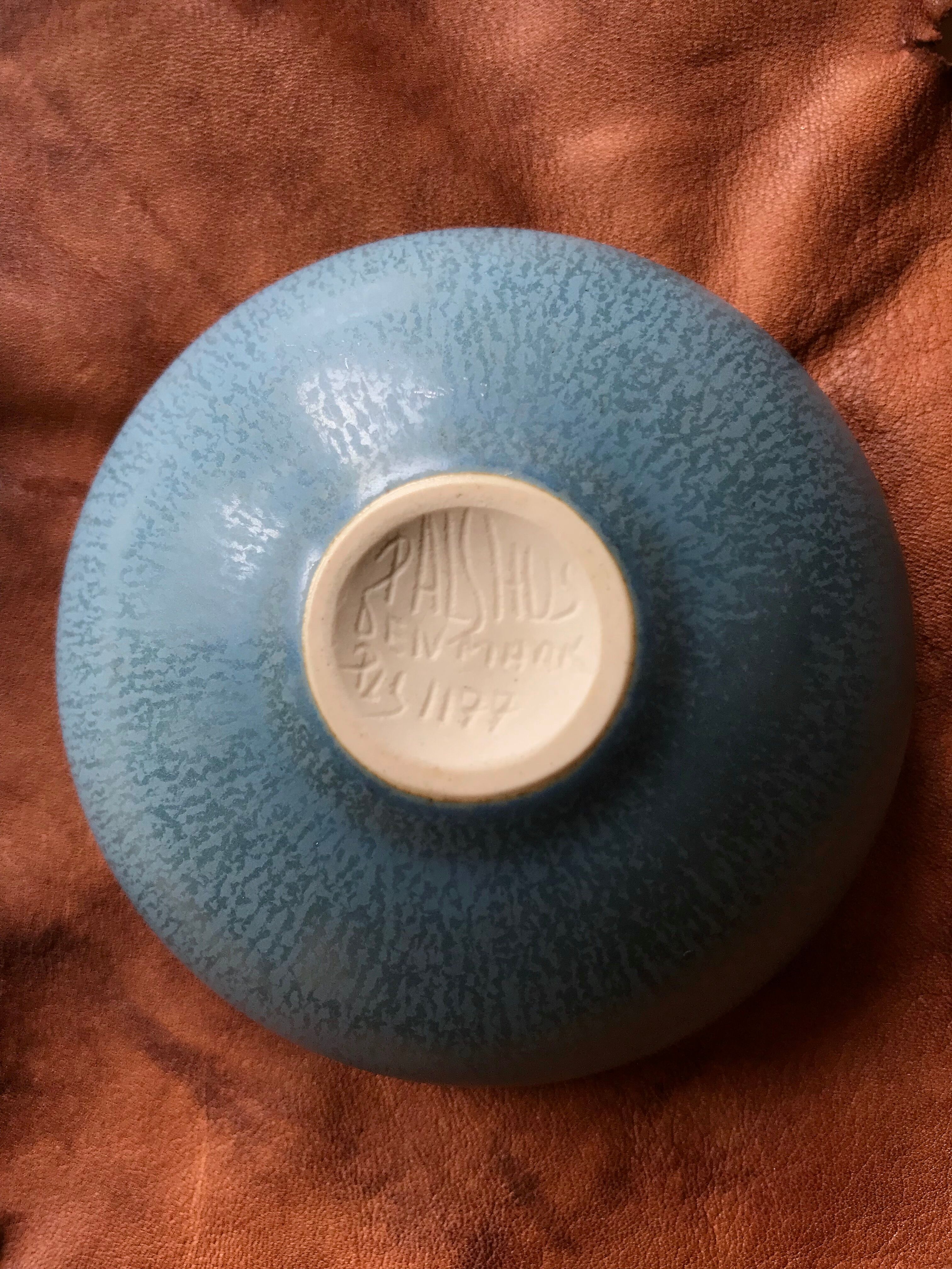 Palshus HaresFur Bol Linnemann-Schmidt for Palshus, Denmark, vintage ceramic pottery vase 1950