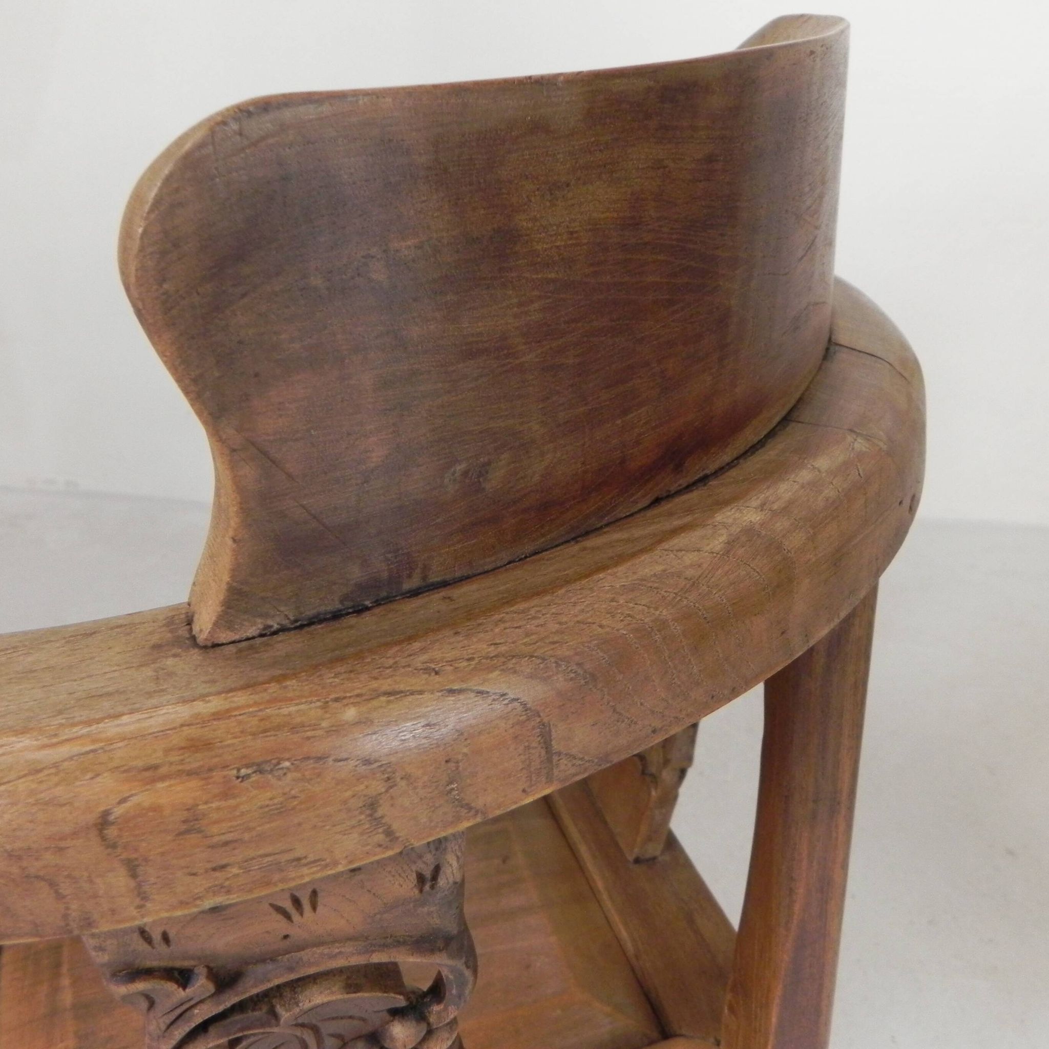 Ensemble de 2 chaises d'angle en teck, années 1980