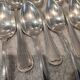 12 silver-plated metal teaspoons by Apollo silversmiths, decorated with fillets, 14.2cm