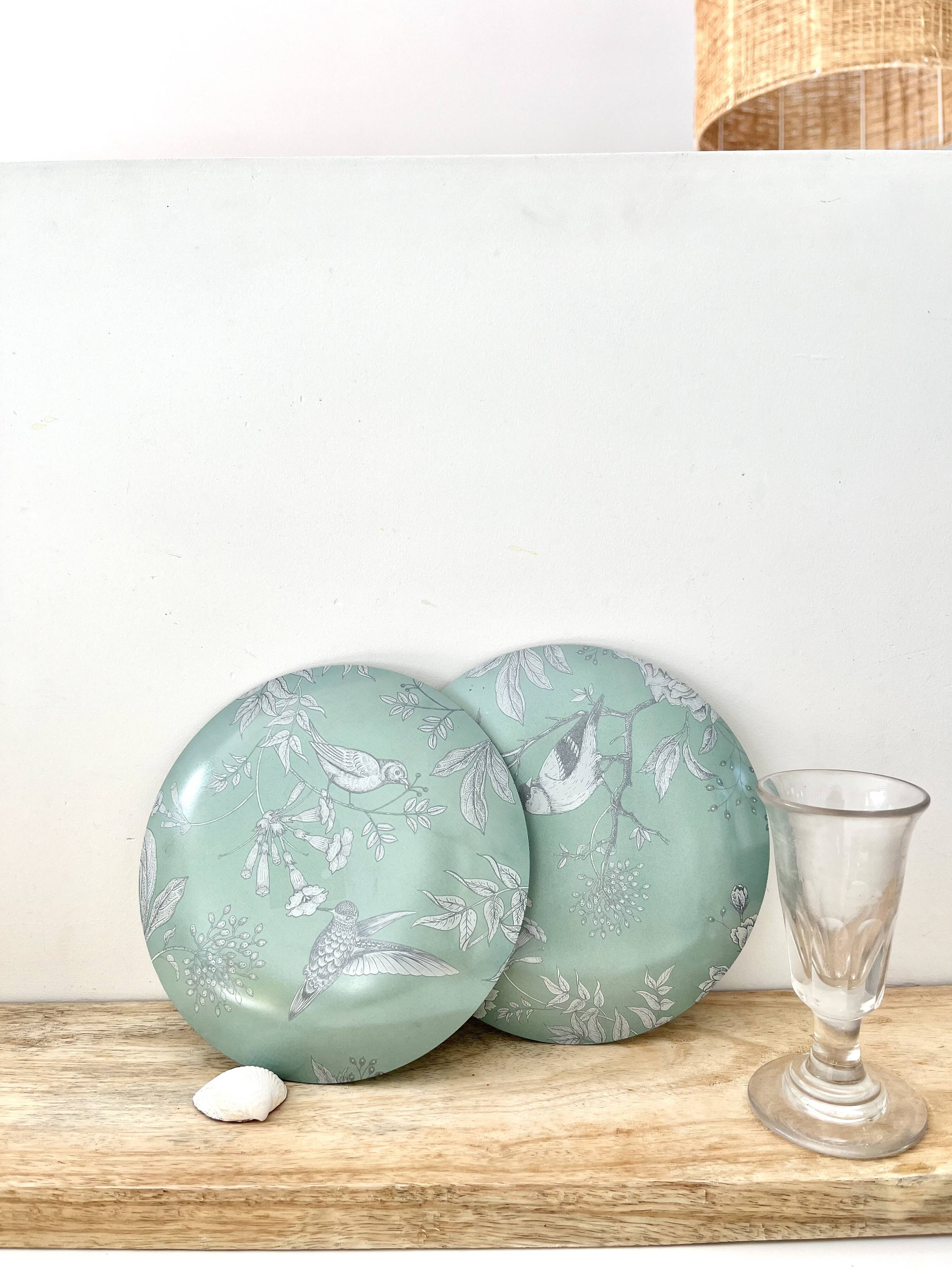 Bird decoration plates