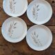 4 Sovirel opaline plates from the 1960s