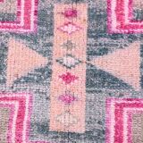 Pink Salmon Oriental Oushak Runner Rug, 96x318Cm