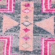 Tapis de couloir oriental Oushak rose saumon, 96 x 318 cm