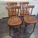 Lot de 4 chaises de bistrot Fischel vintage, années 1970