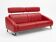 Steiner red leather sofa