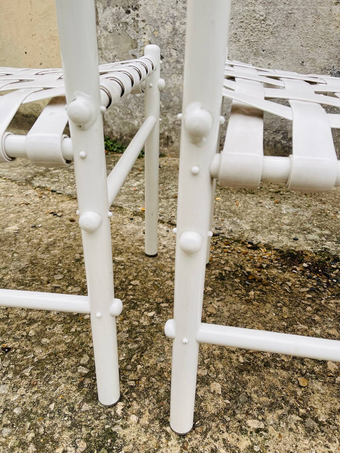 4 chaises tressées triconfort, circa 1970