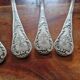 Christofle - 4 dessert forks silver-plated - Chrysanthèmes model