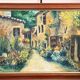 Expressionist Oil Painting Table Village Flowers Southern Camp Pro